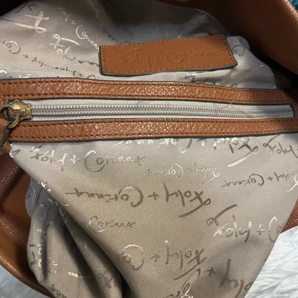 Foley + Corinna Lilli bucket tote in honey brown - Picture 9 of 13